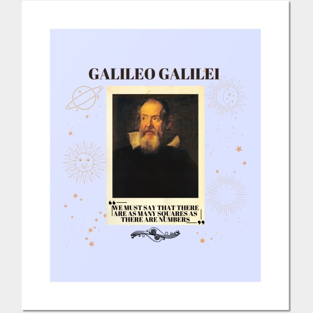 Portrait of Galileo Galilei Wall Art by Rubi16